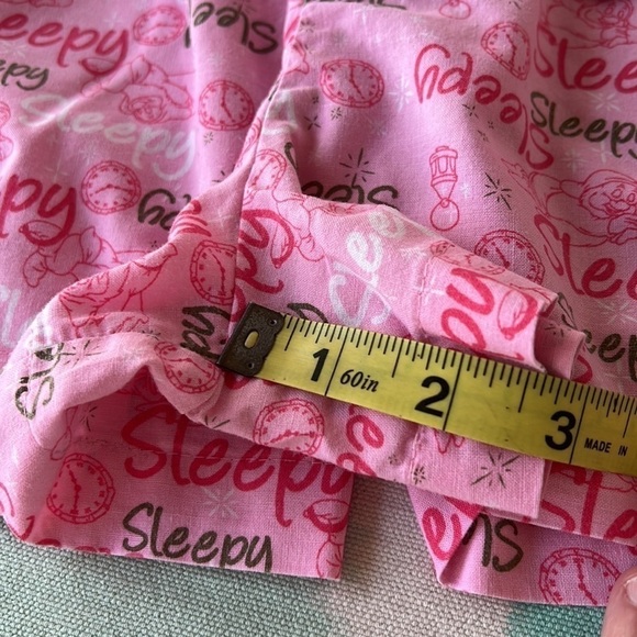 Disney Snow Whites Sleepy Dwarf Print Cotton Pajama Bottom Sleep Shorts - Picture 10 of 10